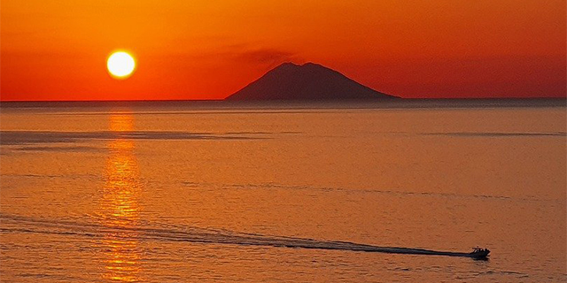 Stromboli sunset